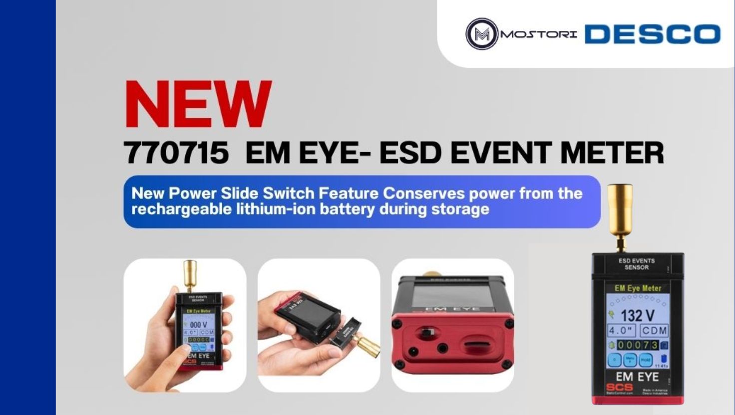 NEW! 770715 EM EYE - ESD EVENT METER